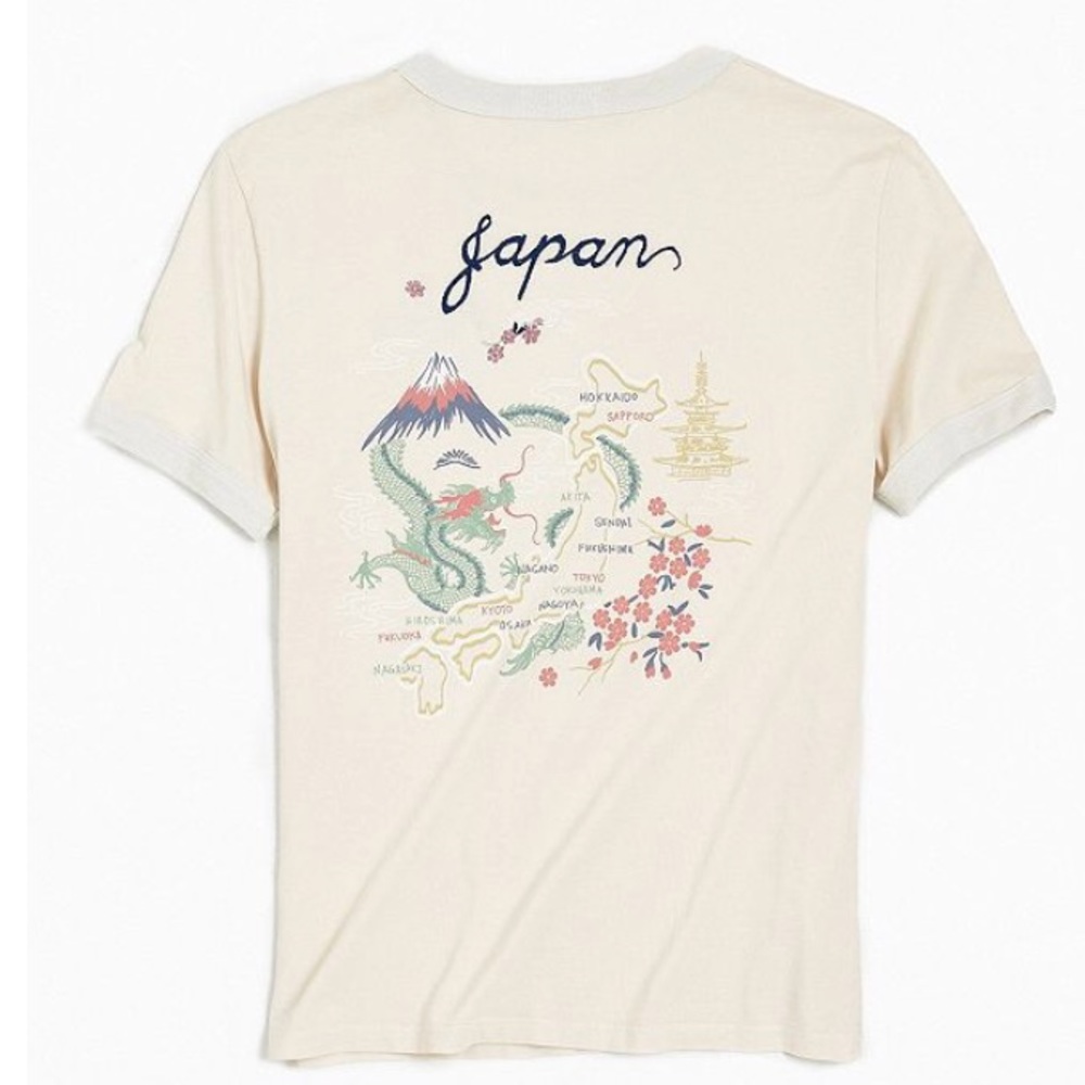 URBAN OUTFITTERS Japan Embroidered Shirt